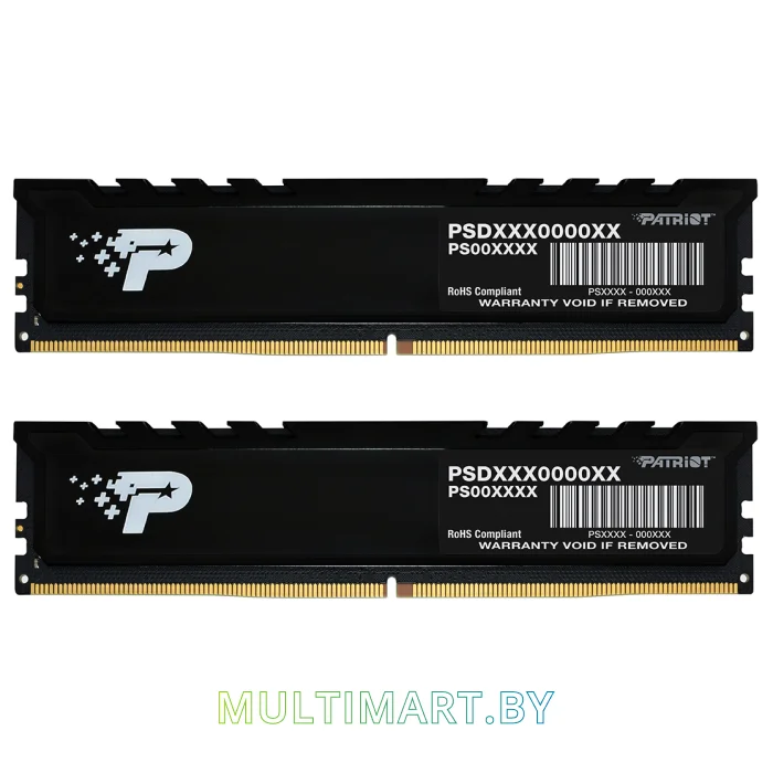 Оперативная память Patriot Signature Premium Line 2x8GB DDR5 PC5-38400 (PSP516G4800KH1)